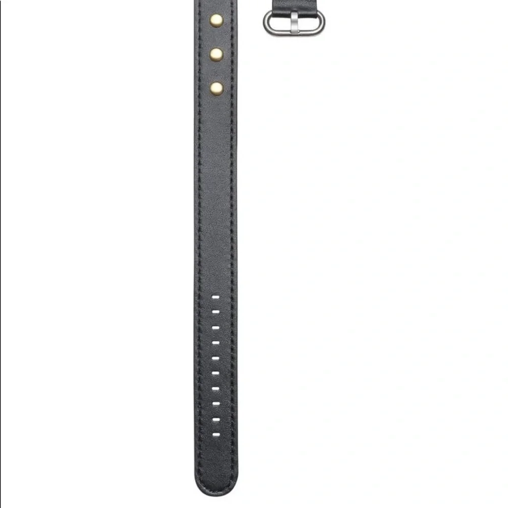 POSH TECH BLACK LEATHER WRAP STRAP FOR APPLE WATCH 42/44mm NWT